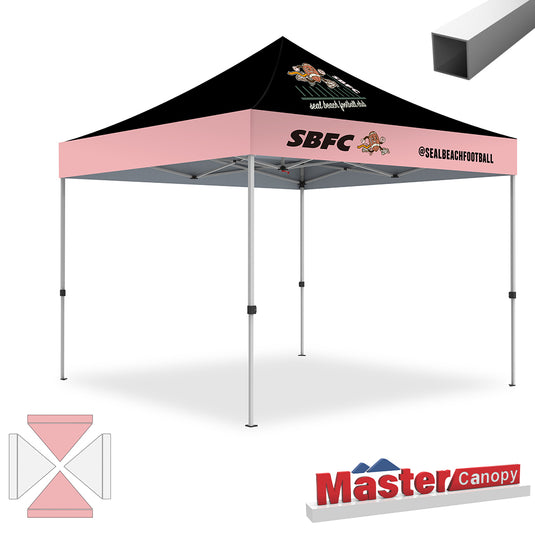 Commercial Series- Custom 10x10 Deluxe Easy Pop-up Personalized Canopy Tent