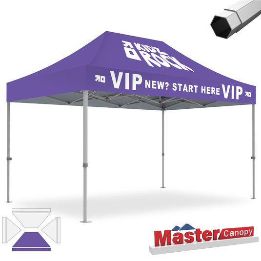 Premium+Series- Custom 10x15 Heavy Duty Pop-up Personalized Canopy Tent
