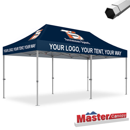 Premium+Series- Custom 10x20 Heavy Duty Pop-up Personalized Canopy Tent